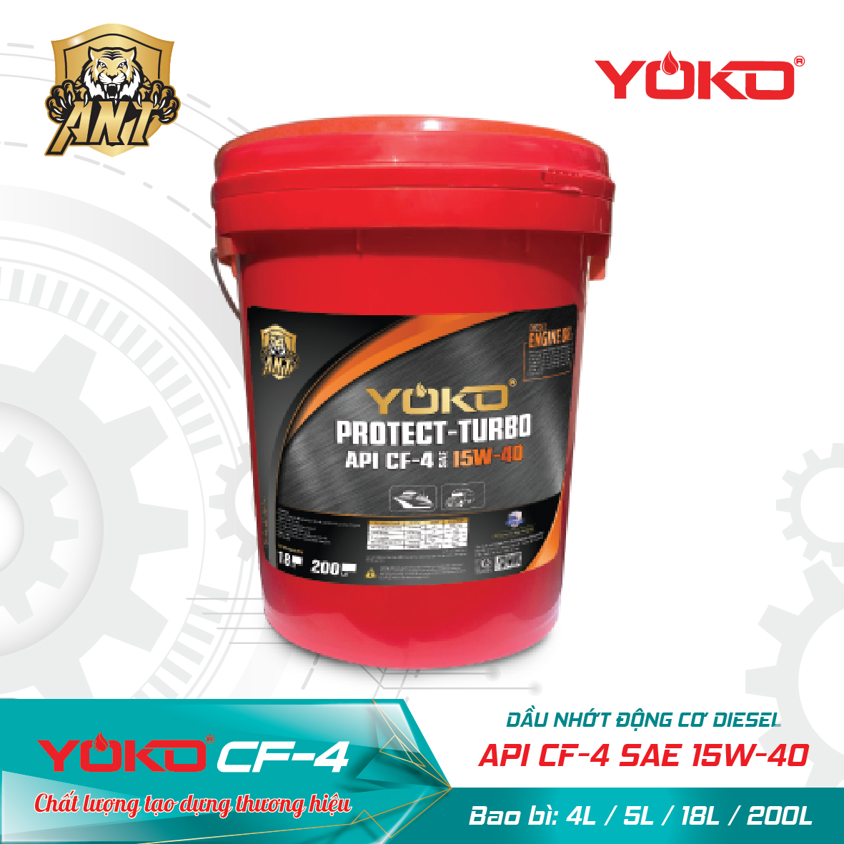 ANT YOKO VANTAI DIESEL_CF 4 18L 15W40